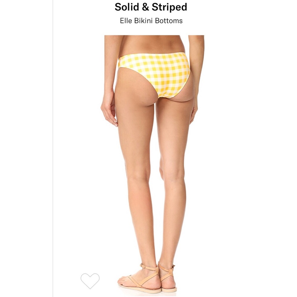 Solid & Striped Elle Bikini Bottoms - Navy Gingham - Picture 4 of 4